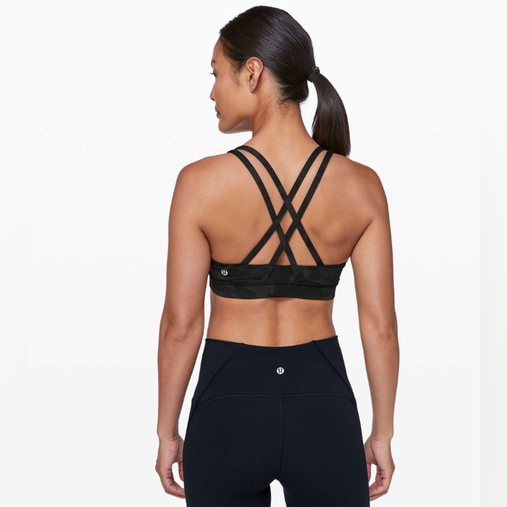 Lululemon Energy Bra Incognito Camo Multi Grey - Picture 2 of 6